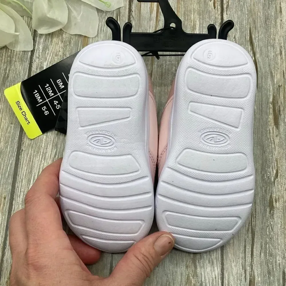 Baby Girls Cross Strap Sneakers Shoes Size 6